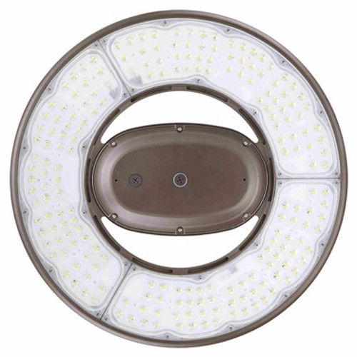 Watt Selectable 410W/328W/246W/164W Round High Bay Light - Max 72,000 Lumens - 5000K Daylight - 120-277V - Black Finish