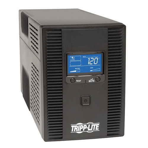 TRIPP LITE UPS System, 1.5 kVA, 10 Outlets, Tower, Out: 120V AC , In:120V AC - SMART1500LCDT