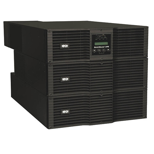 TRIPP LITE Smart UPS, 10 kVA, 0 Outlets, Rack/Tower, Out: 120/208/240V AC , In:208/240V AC - SU10KRT3U