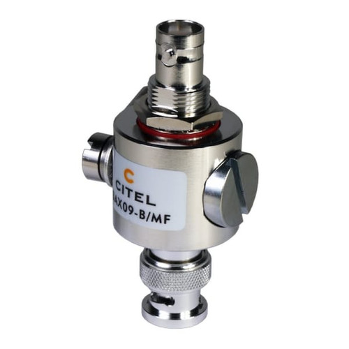 CITEL Outdoor RF Protector, Dc-3.5 Ghz, Dc Pass, 25W, Imax 20Ka, Male-Female Bnc Connector - P8AX09-B/MF