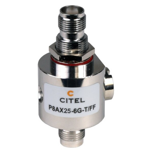 CITEL Outdoor RF Protector, Dc-6.9 Ghz, Dc Pass, 90W, Imax 20Ka, F-F Tnc Connector - P8AX25-6G-T/FF