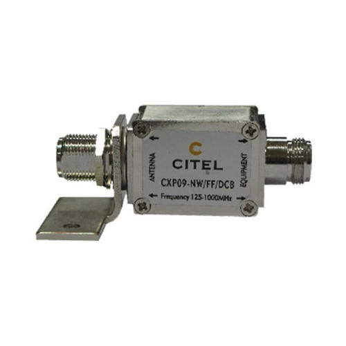 CITEL Outdoor RF Protector, 190W, 50 Ohm, Dc Block, Imax 20Ka, Male-Female N Connector - CXP25-N/MF-DCB