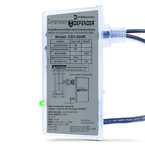 Intermatic CD1-024R - Compressor Defenderª Undervoltage/Surge - CD1-024R