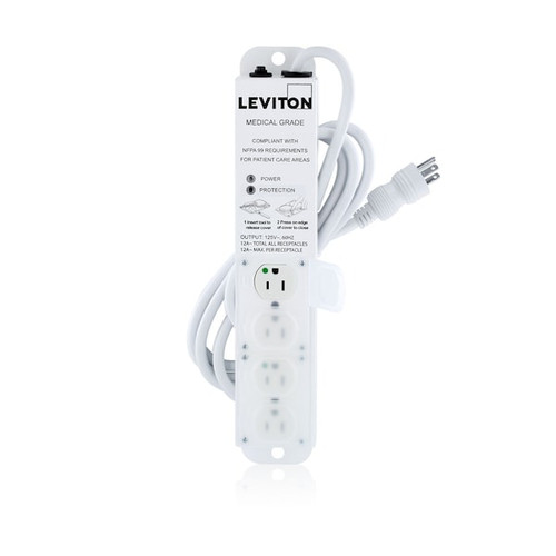 LEVITON SURGE SUPPRESSERS MED 15A SURGE 4REC 7FT - 5304M-1S7