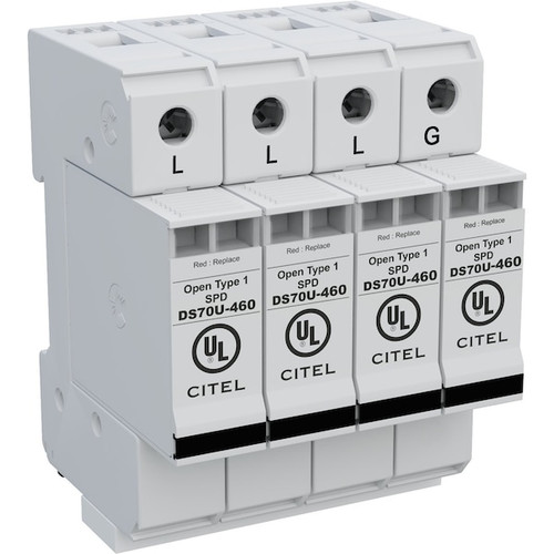 CITEL AC DIN Rail Protector, 3 Phase, 800V - DS74US-800D