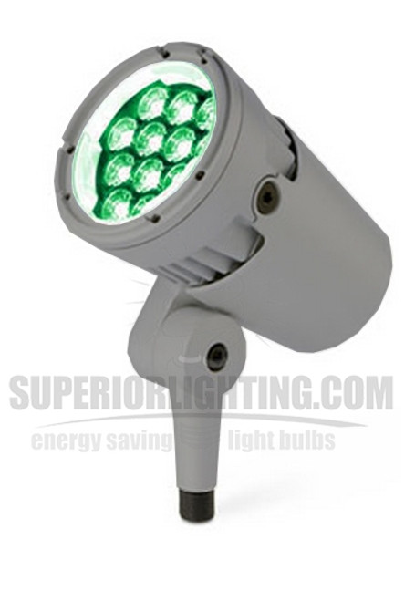 Color Kinetics eColor Burst Compact Powercore, 100-277V, Green LED, 8Deg., Gray, Stem Mount, UL/CE - Special Order