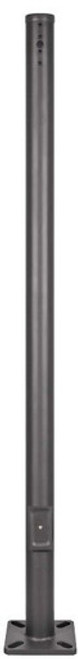 Superior Lighting SMP-10-3-R-S - 10 Foot Round Pole For Surface Mount - Steel With Bronze Finish - 3 Inch Diameter