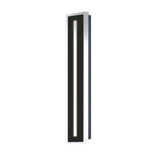 Decorative Center Lit LED Wall Sconce - 24"X5-7/8" - 24 Watt - Max Lumens 1637 - Color Temperature Selectable 30K/40K/50K - 120-277V - Black Finish