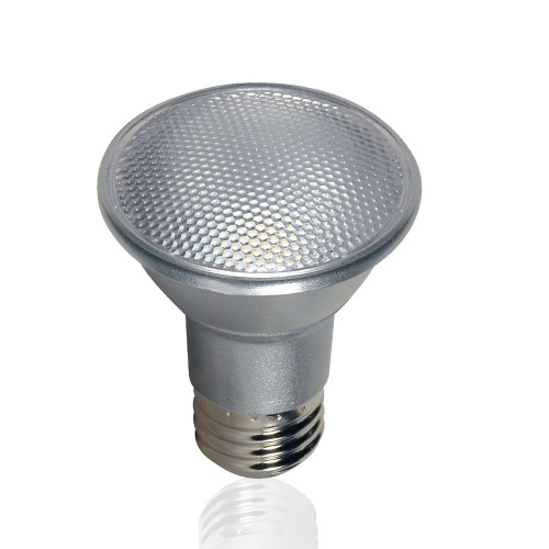 Outdoor LED PAR20 Bulb, Wet Location Rated, 7 Watt;  4000K; 40' beam spread; Medium base; 120 volts, Dimmable