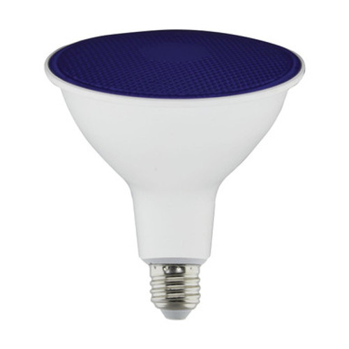 Blue LED PAR38 Bulb - 11.5 Watt - E26 Medium Base - 120V - Dimmable - Wet Rated