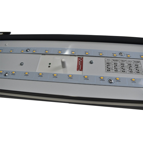 4 Foot LED Vapor Tight Light with Internal Motion Sensor- 30 Watt 3,800 Lumens - 5000K Daylight.