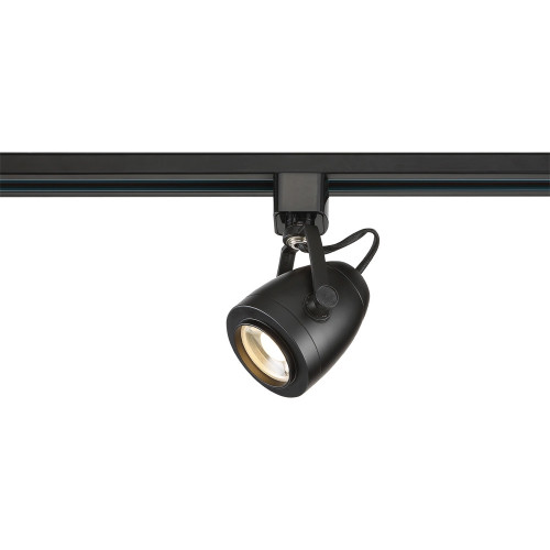 Decorative LED Track Lighting Fixture with Pinch Back Head - Black Finish - 36 Deg Beam - 12 Watt - 820 Lumens - 3000K Soft White -12 Watt - 120V - Dimmable - 3 Contact Halo Style
