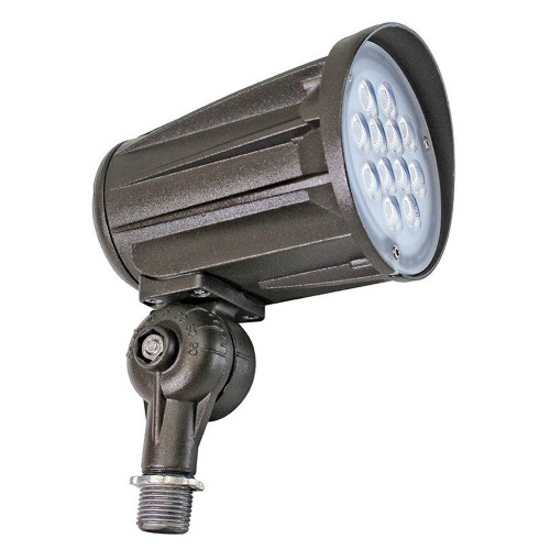 42 Watt LED Landscape Bullet Light with Knuckle Mount - Integrated LED - 4200 Lumens - 5000K Daylight - 120-277V