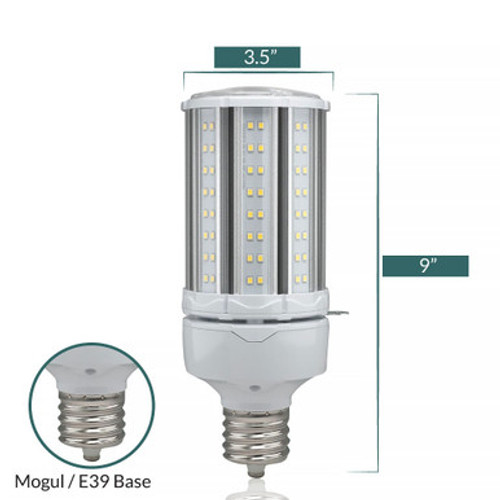 45 Watt LED Corn Bulb - Metal Halide Retrofit -6200 Lumens - 5000K Daylight - 120-277V - E39 Mogul Base - Ballast Bypass