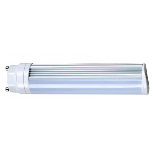 LED PL Retrofit Lamp for Twist Lock CFL Bulbs - Replaces 13 Watt- GU24 Base Lamps - Ballast Bypass, 3000K and 900 Lumens