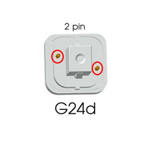 2 Pin Base LED Replacement Bulb - Replaces 18-26 Watt- G24D Base Lamps - Ballast Compatible, 4000K and 900 Lumens