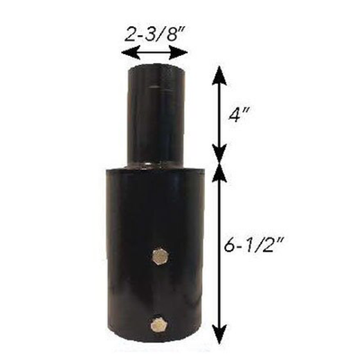 Tenon Adaptor 3 Inch Round Pole, Bronze