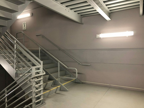 Bi-level LED Stairwell or Garage Light with Programmable Motion Sensor - Damp Location - 4FT - 25W - 3000 Lumens