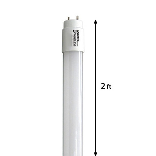 Satco S49948 - LED T8 Linear Retrofit Bulb - 2 Foot - 8 Watt - 1250 Lumens - 4000K Cool White - Electronic T8 Ballast Compatible Only