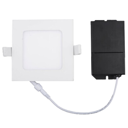 4 Inch Low Profile LED Recessed Square Lighting No Recessed Can Required - 10.5 inch 530 Lumens 4000K Cool White