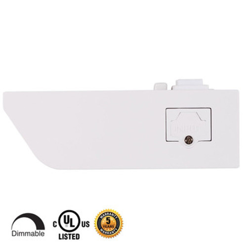 24 Inch LED Undercabinet Light - 12 Watt - 650 Lumens - Color Selectable 27K/30K/40K - 120V - White Finish - Dimmable With Adjustable/HI-Low Switch