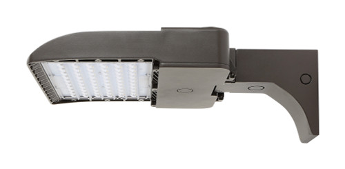 480 Volt Shoebox LED Parking Lot Light - 70W - 5000K Color Temperature with Wall Mount