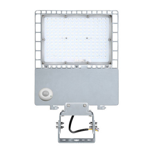 Superior Lighting AL105-W-TR-PIR - 105 Watt LED Parking Lot Area Light - Trunnion Mount with Motion Sensor - 13800 Lumens - 5000K Daylight - 120-277V - White Finish