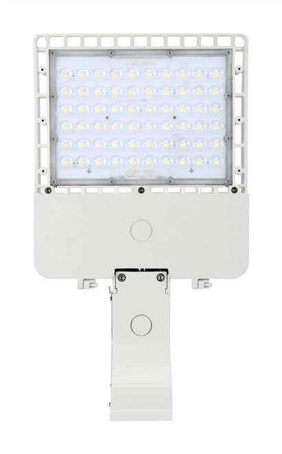 White 480 Volt - 105 Watt LED Parking Lot Light 5000K Color Temperature with Wall Mount
