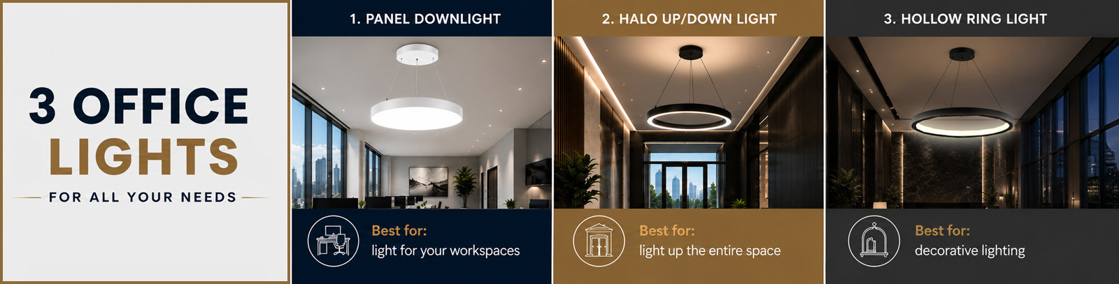 3 office lights for all your needs