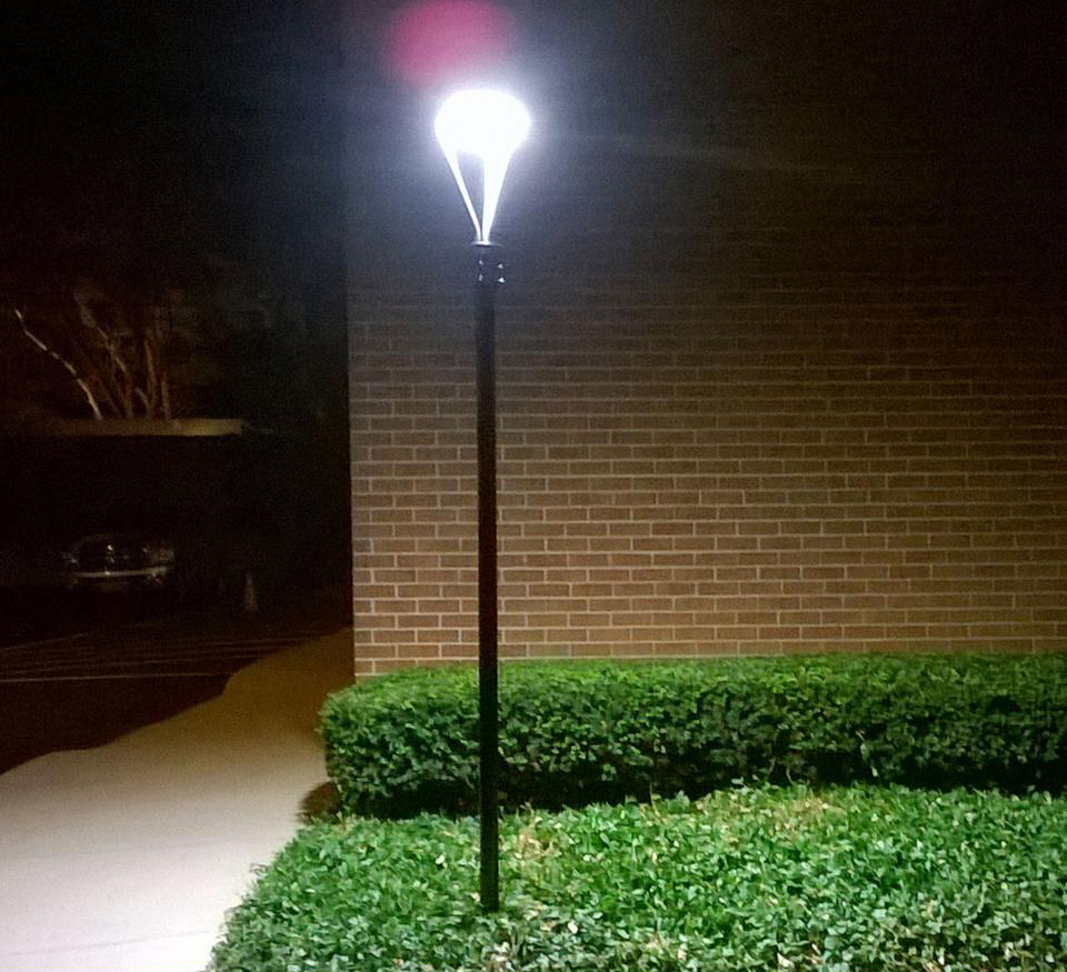 Solar LED Pole Top Lights - With Motion Sensor - Extremely Bright - Commercial Grade - 25 Watt - 4000 Lumen Output -