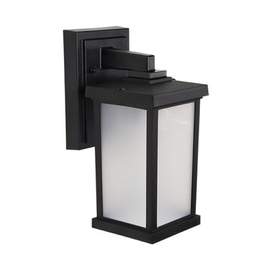 Napoli Incandescent Large Polycarbonate Wall Light - Black Finish - UL Listed Wet
