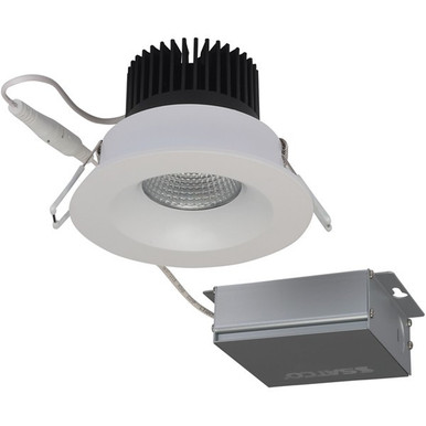 3.5 Inch LED Round Downlight - White - 12 Watt - 850 Lumens - 3000K Soft White - 120V - Dimmable - Recessed Can Not Required