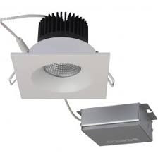 3.5 Inch LED Square Downlight - White - 12 Watt - 850 Lumens - 3000K Soft White - 120V - Dimmable - Recessed Can Not Required