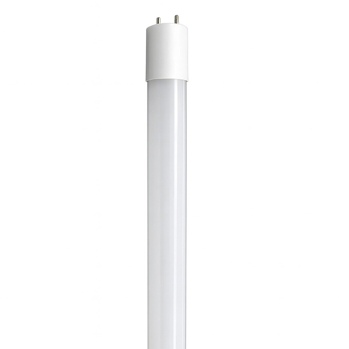 2-foot T8 LED linear retrofit bulb, 9 watt, 1150 lumens, 5000K daylight, ballast bypass only, studio image