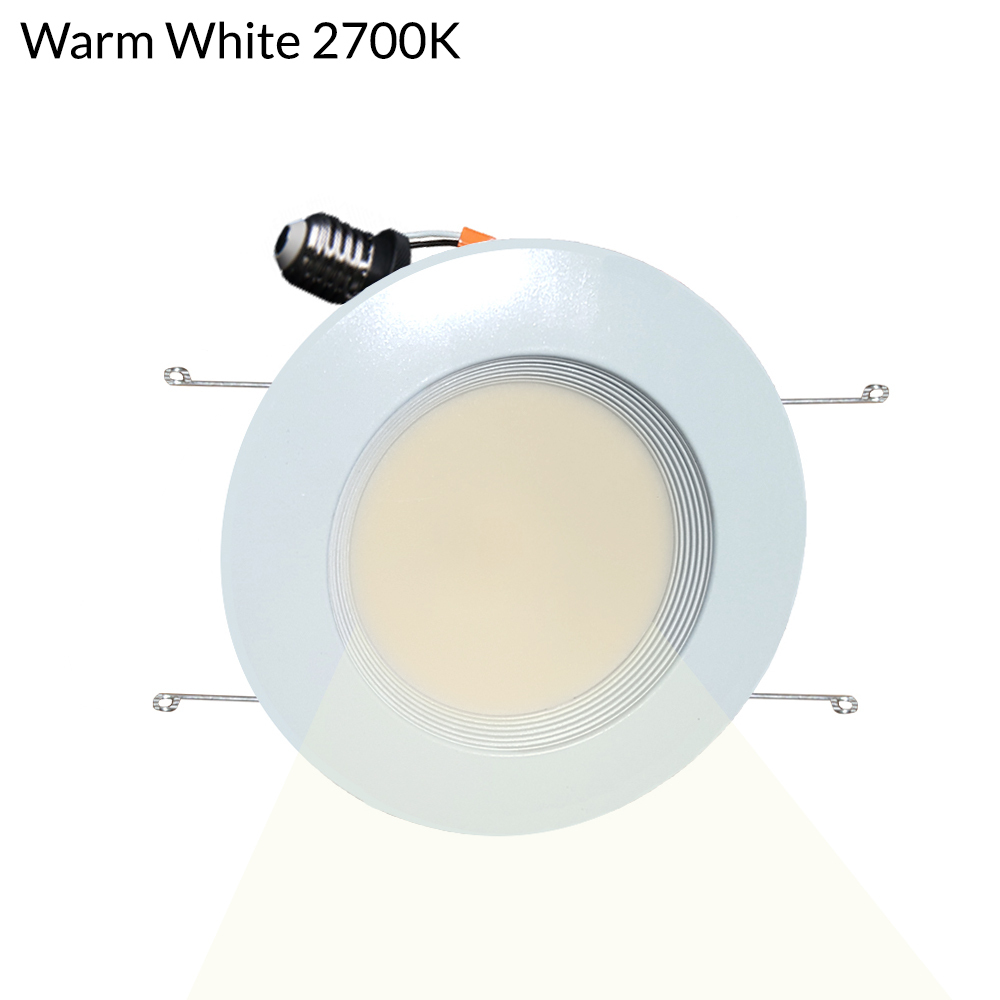 LED Can Light Retrofit for 6 Inch Recessed Downlight - 16W - 1400 Lumens  - 2700k Warm White