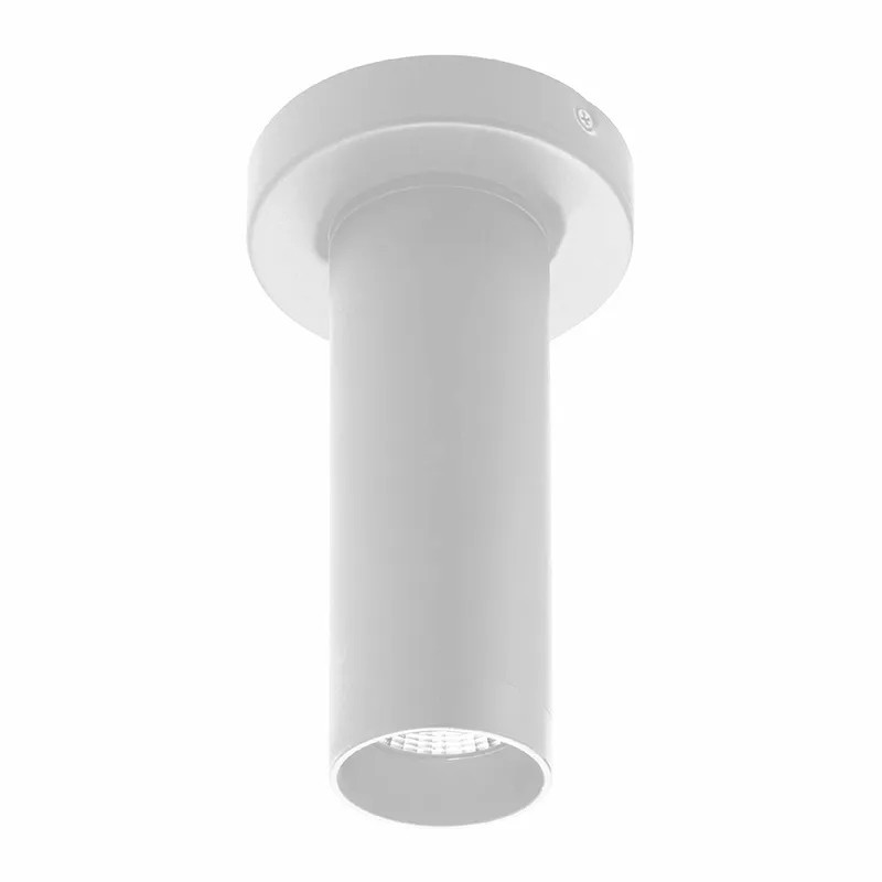 2' LED Cylinder – 6W, 450 Lumens, 30K–50K, White Finish