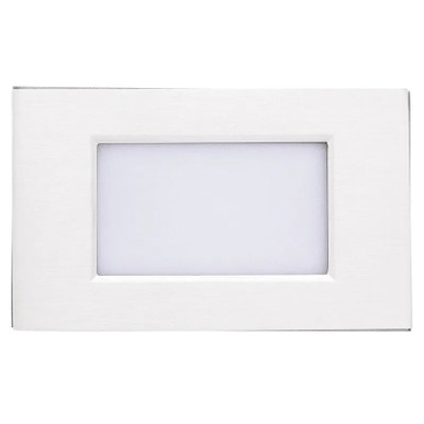 LED Step Lights - 3.5W - 120V - Color Tempurature Selectable 30K/40K/50K - Frosted Lens - Recess Mount - White Finish