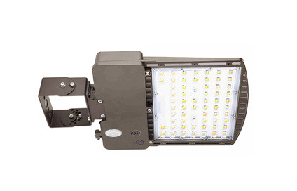 LED Parking Lot Area Light - Watt Selectable - 60/90/120/140W - Color Selectable 30K/40K/50K - 23000 Max Lumens - Yoke Mount W/ Motion Sensor