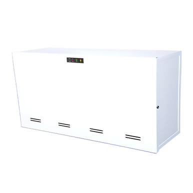 Mini Emergency Battery Back-Up Inverter - Max Load 55W 120V Only - Drop Ceiling Grid Mount - Adjustable Output/Dimmer Bypass - White Finish
