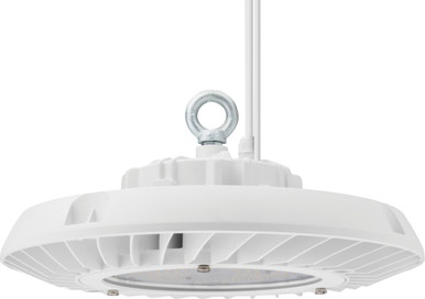 LED Economical Round Bay Light, 30000LM Nominal, 5000K, 80 CRI, White Finish