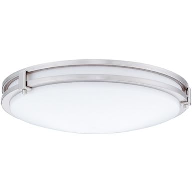 Saturn LED Flush/Semi-Flush Mount, 13IN, 80 CRI, 3000K, Brushed Nickel,