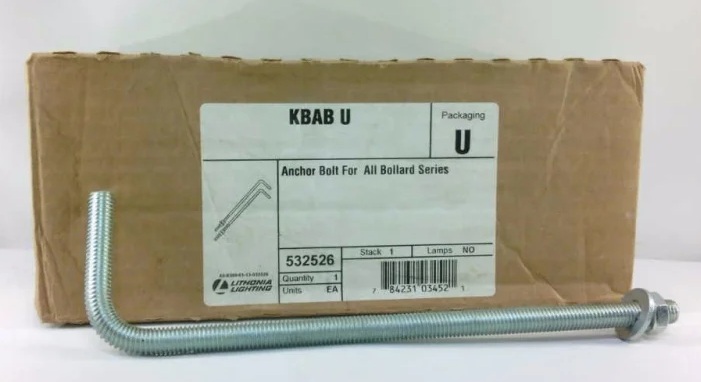Lithonia Lighting - Area lighting - Bollard anchor bolts, SKU - 532526 - Model KBAB U
