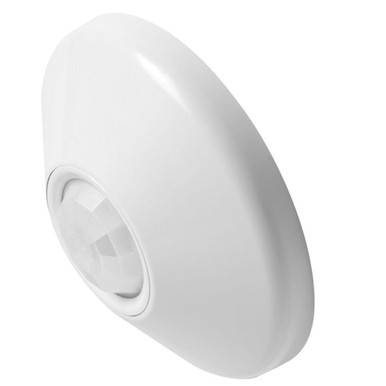 Low Voltage Ceiling Mount Sensor, Passive Dual Technology, Large Motion / Extended Range 360° Lens, Auxiliary Relay, Rear RJ-45 Ports