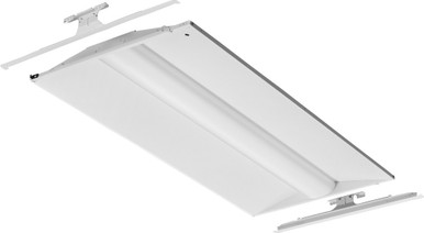 Volumetric Recessed Lighting 2FTx4FT ReLight, Nominal 4000 LM, Curved, Linear Prismatic, 80+ CRI, 4000K