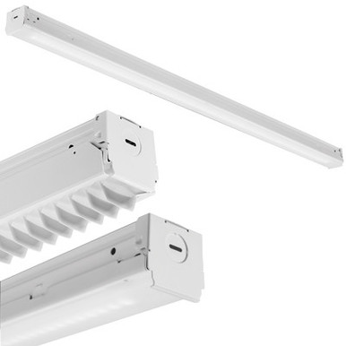 Tandem ZL Series LED, 96IN, 10000LM, Frosted Lens, 120V-277V, 3500K, 80 CRI, White Finish