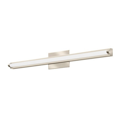 Contemporary Arrow Vanity with Switchable White,2FT Nominal,MULTI-VOLT,Selectable color temperature,90CRI,Brushed nickel,