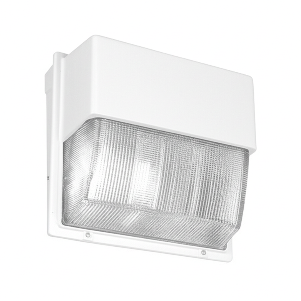 Lithonia Lighting - Security lighting - Glass Refractor Wall-Pack, LED, Package 3, 4000K, Type III Medium, 347V, White, super durable - Model TWH LED P3 40K T3M 347 DWHXD