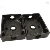 Lithonia Lighting - Outdoor lighting accessories - DSXW2 Back box, Dark bronze finish, supe - Model DSXW2BBW DDBXD U