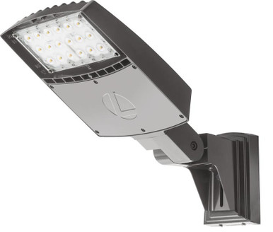 RSX LED Area Light, Size 1, 14779 Lumens, 4000K Cool White, Automotive front row beam distribution, 120-277V, Wall mount bracket, Dark bronze finish - RSX LED1 LED P3 40K AFR MVOLT WBA DDBXD