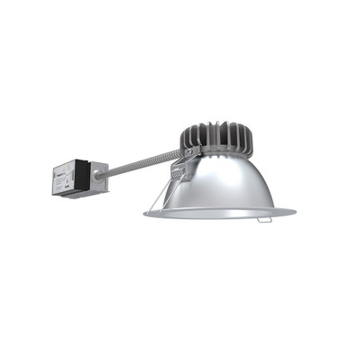 LBR 6IN Round Retrofit Housing, Switchable lumens, Switchable CCT, Clear, Semi-Specular Chrome Trim, Medium Wide Light Distribution, Multi-Volt, Dimming 0-10V - LBR6 ALO4 SWW1 AR LSS MWD MVOLT UGZ